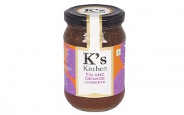 K's Kitchen Fig And Orange Converse   Glass Jar  330 grams